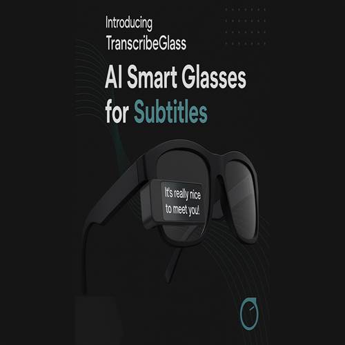 معرفی TranscribeGlassعینک هوشمند AI برای نمایش گفتار به‌ صورت زیرنویس